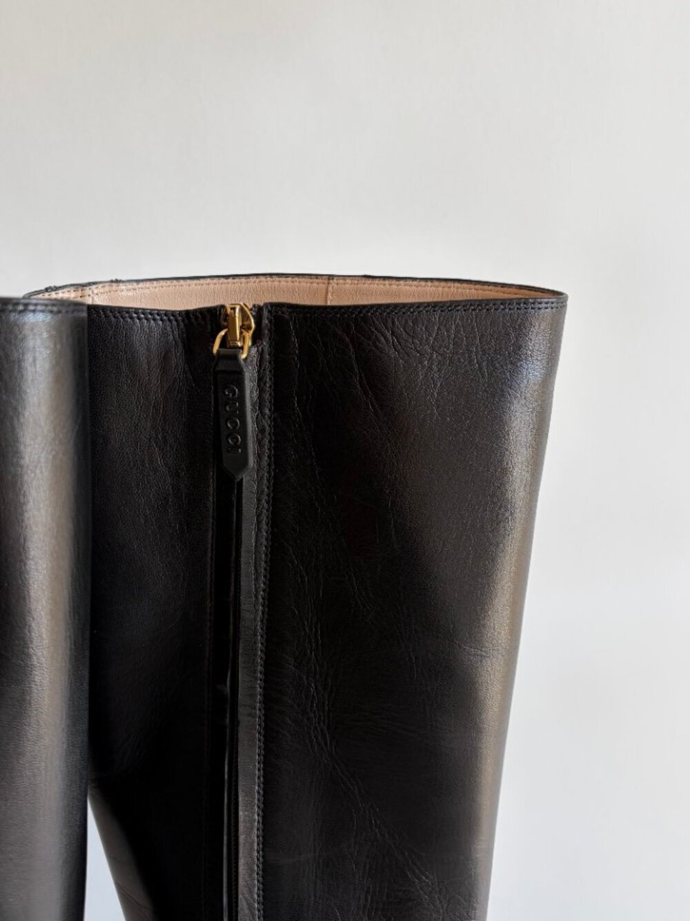GUCCI ANGEL PLATFORM LEATHER KNEE HIGH BOOTS NEW - Picture 4 of 13